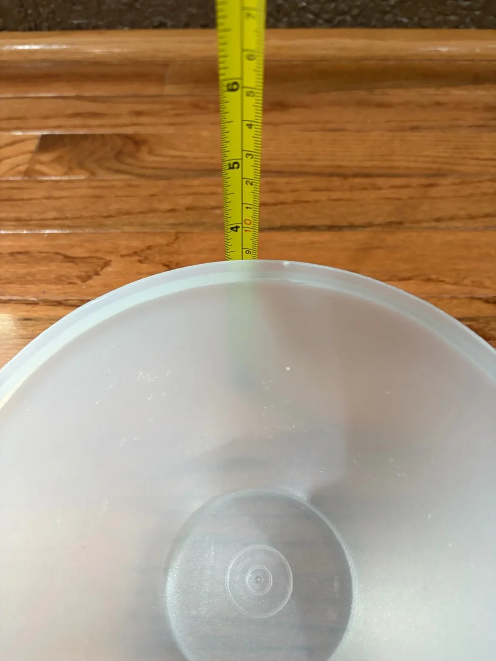 Tupperware Frosted Translucent Bowl Clear White with Lid*